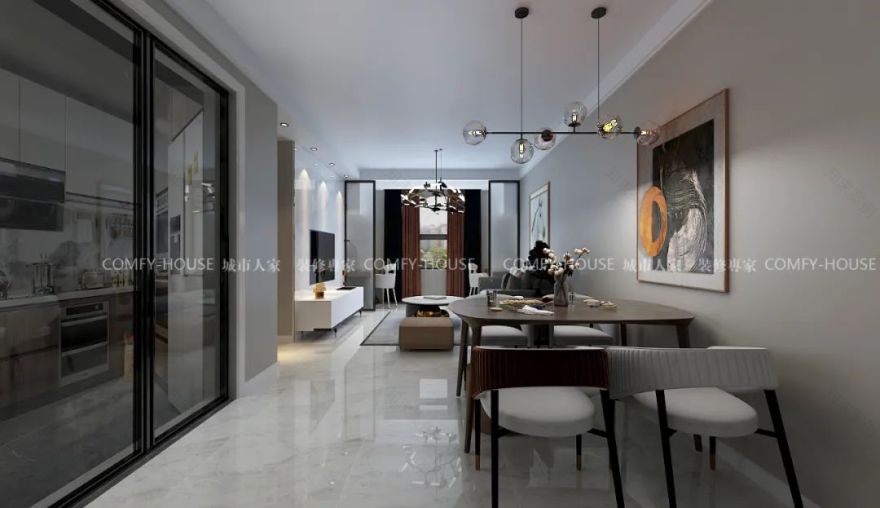 简约日式原木风,打造温馨百平米空间-12