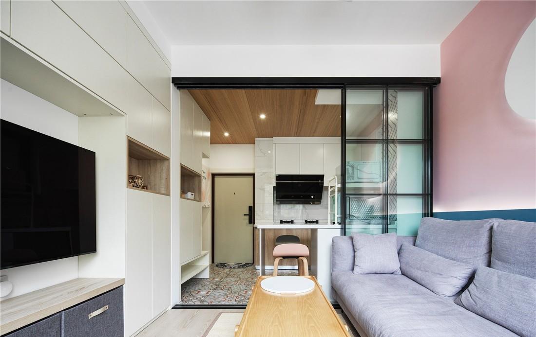 70㎡北欧风小户型极限改造,实用收纳与自然光线完美融合-24