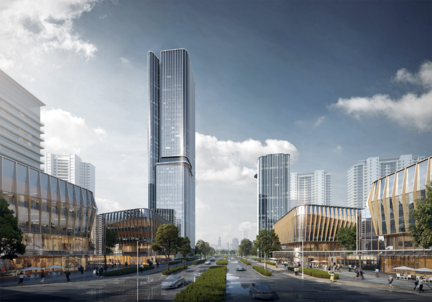 金茂平阳鳌江国际新城超高层丨中国温州丨AECOM-6