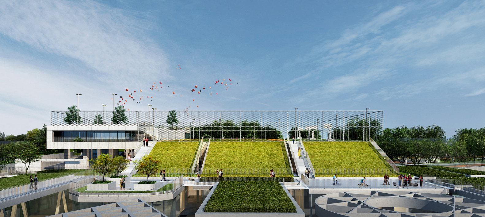 深圳万科社区 A1-B2 与公交车站-59