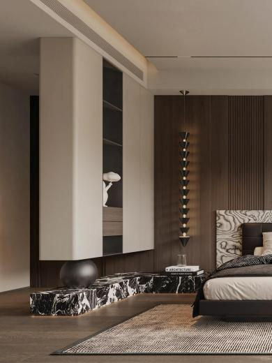 【设计分享】老钱风·意式大平层-36