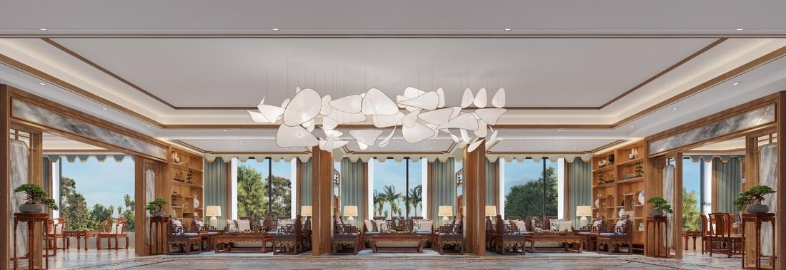 山水禅意的中式办公空间设计-2