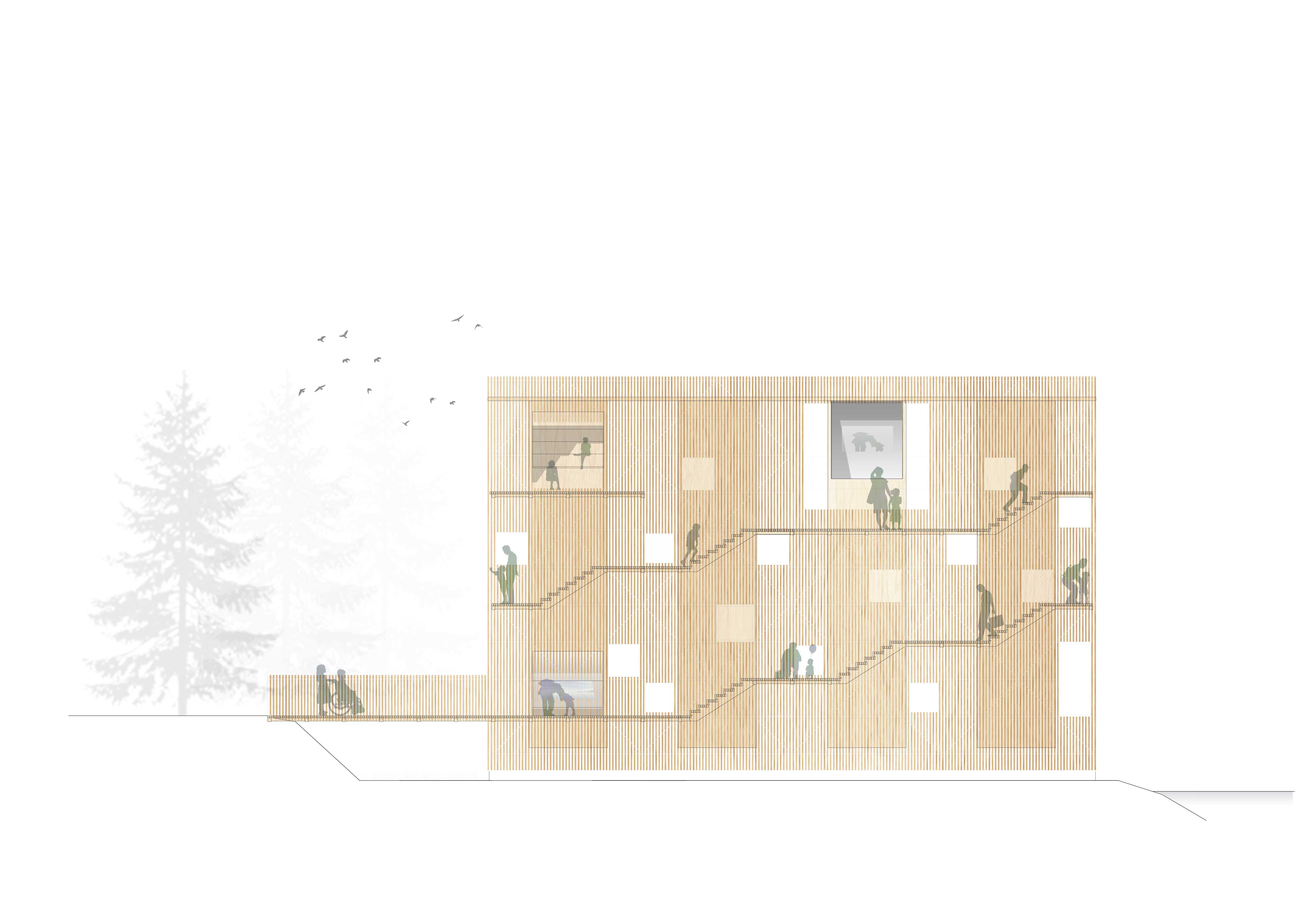 芬兰 Sein joki 市潜望镜塔——木构观景新地标-59