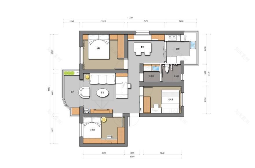 永安设计丨平层住宅空间优化案例解析-44