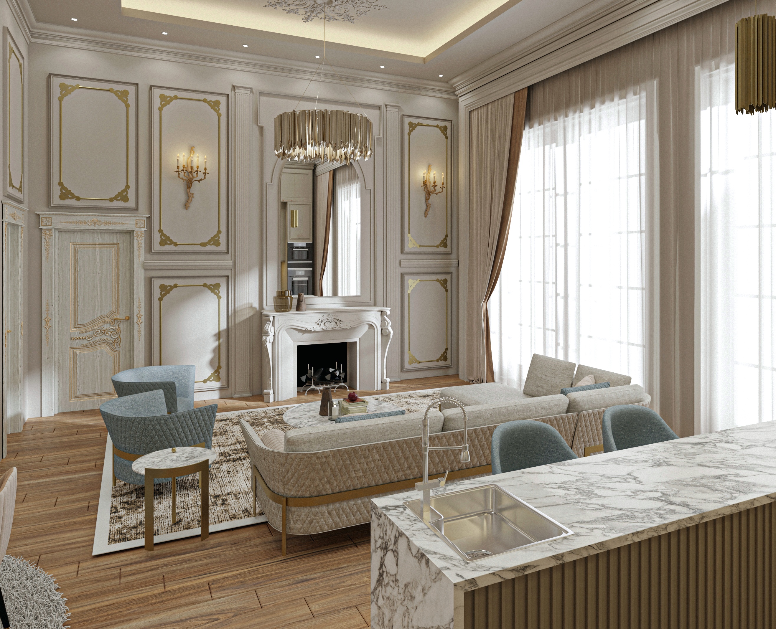 新古典主义开放空间-5