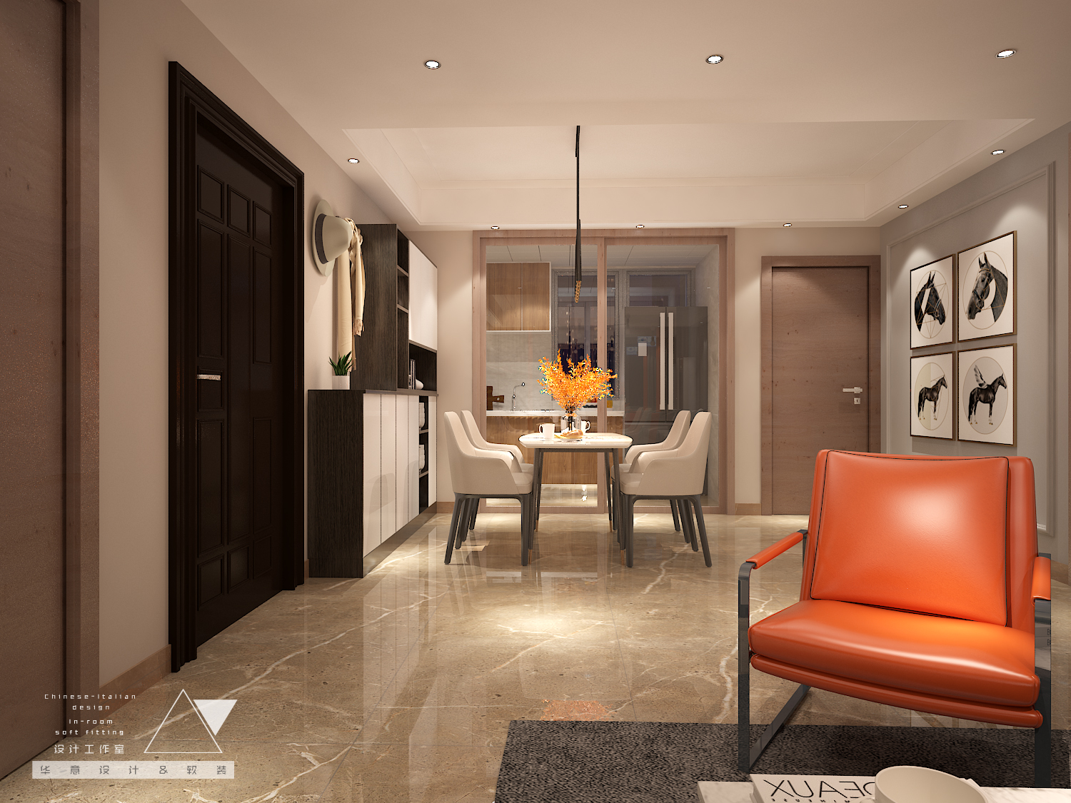 济宁绿地国际城平层洋房室内设计方案-33