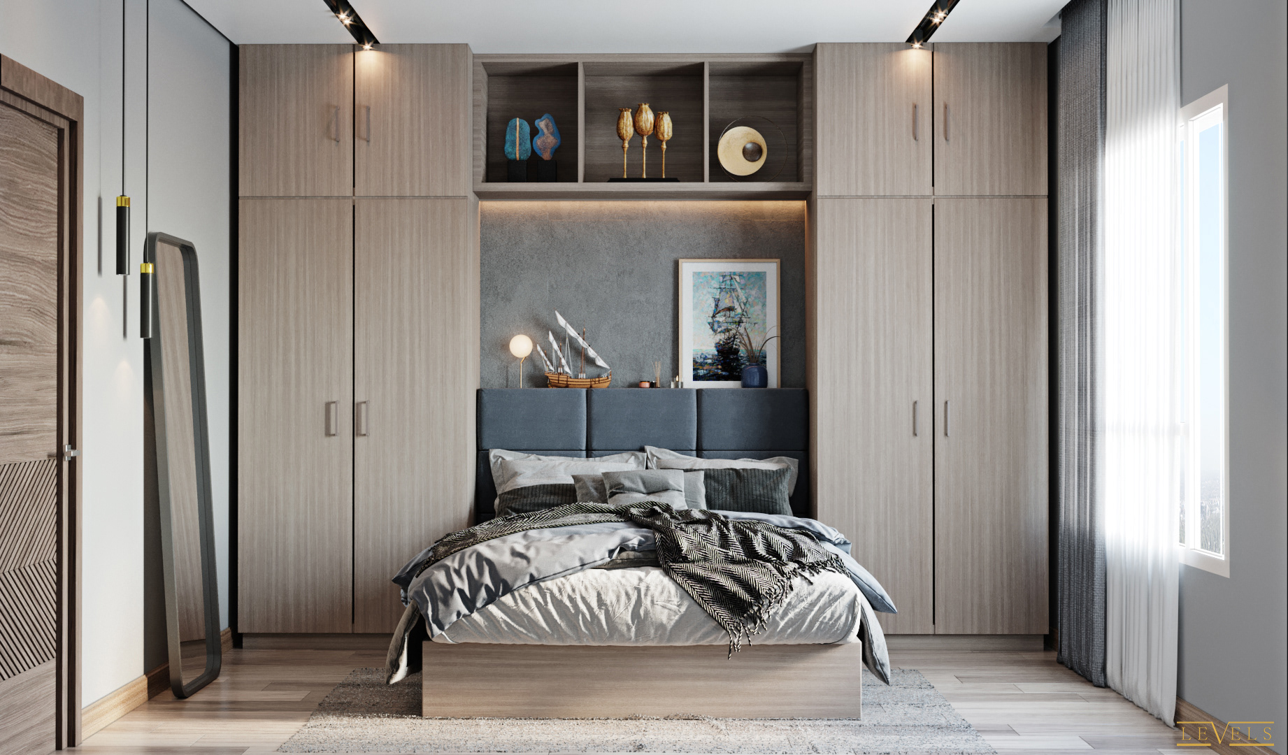 女孩和男孩卧室设计丨LEVELS STUDIO-0