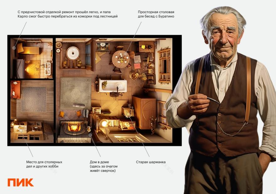 展示文学自由职业者在 PIK 住宅的公寓形象丨PIK 借助 Midjourney 神经网络-0