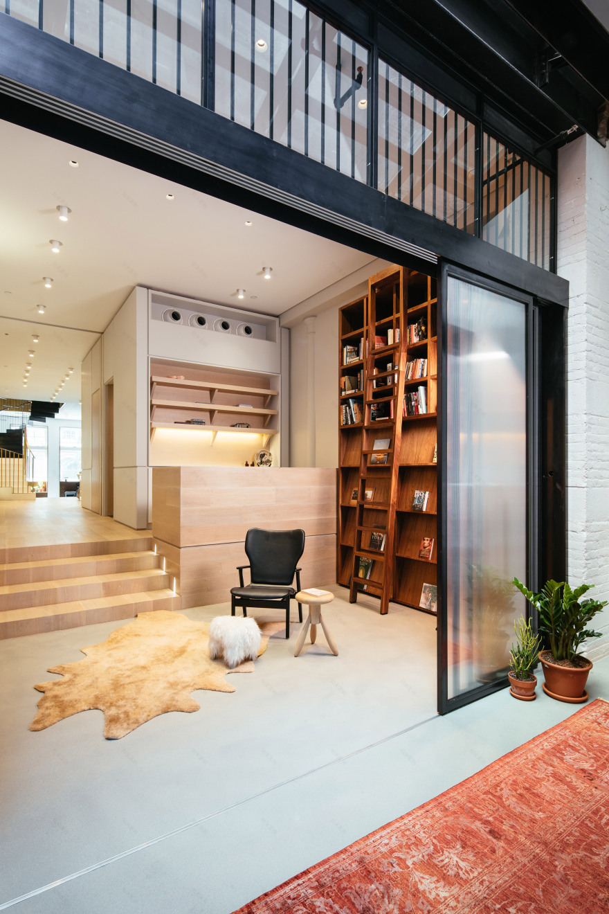 Dash Marshall merges two Tribeca lofts with sculptural staircase-23