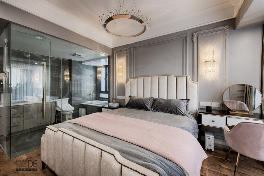 重庆龙湖两江新宸云澜 | 130㎡美式混搭风,鱼骨拼地砖打造高级感-51