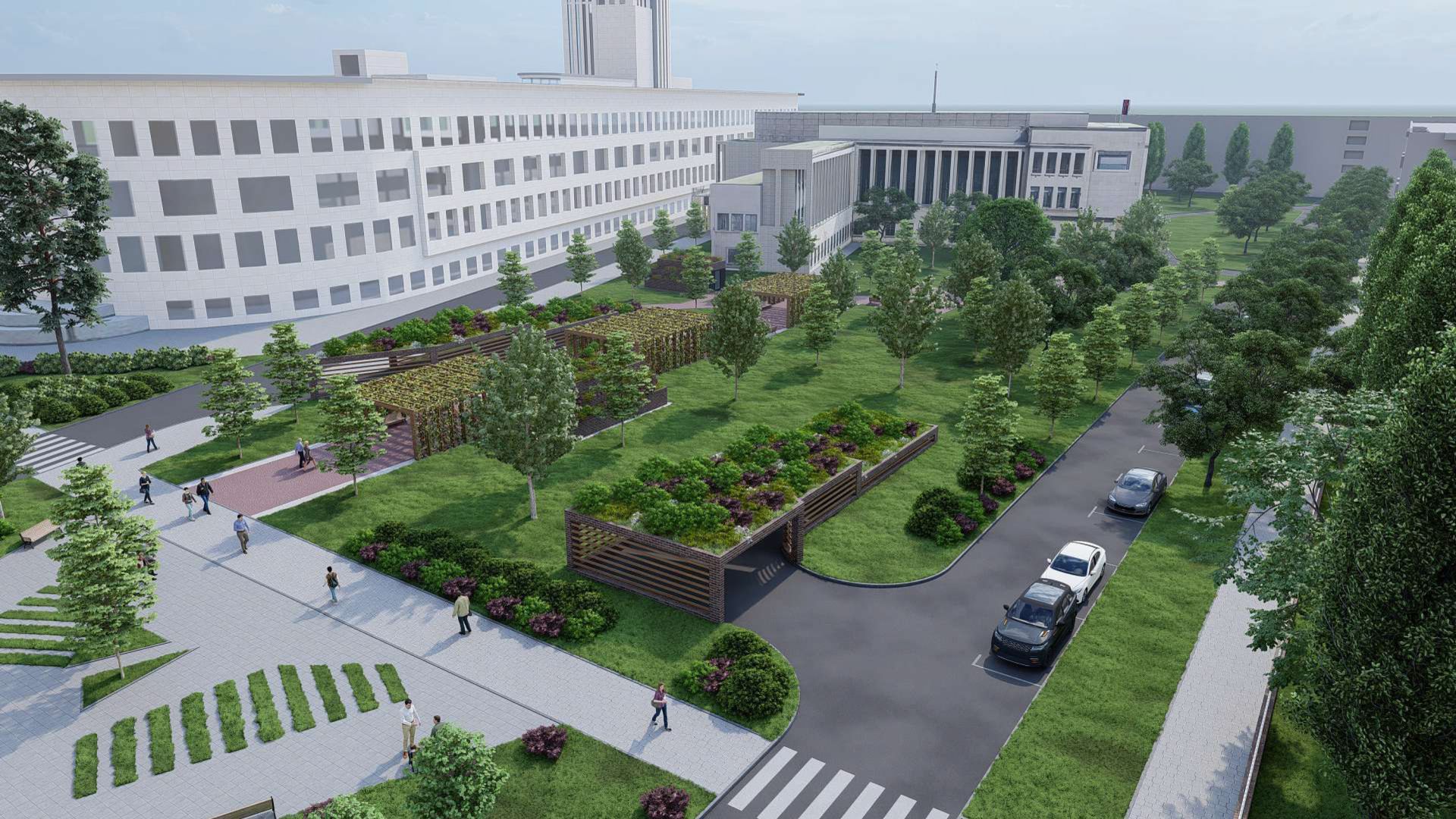 诺维萨德巴诺维纳地下车库上方地面景观设计项目丨待招标确定-0