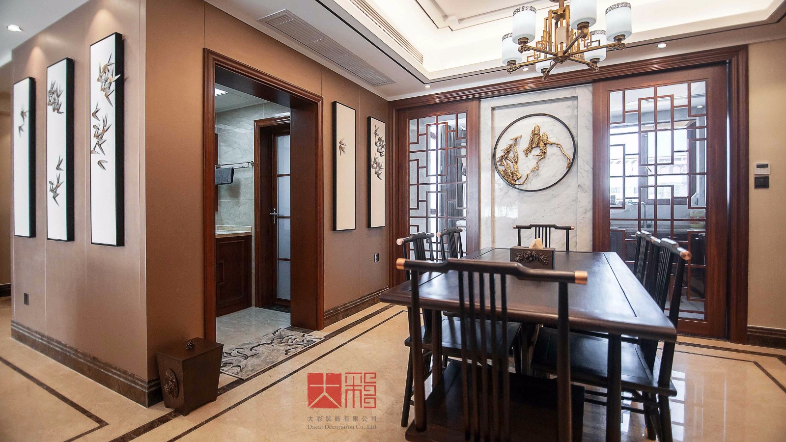 大彩装饰 | 御景豪庭新中式住宅-21