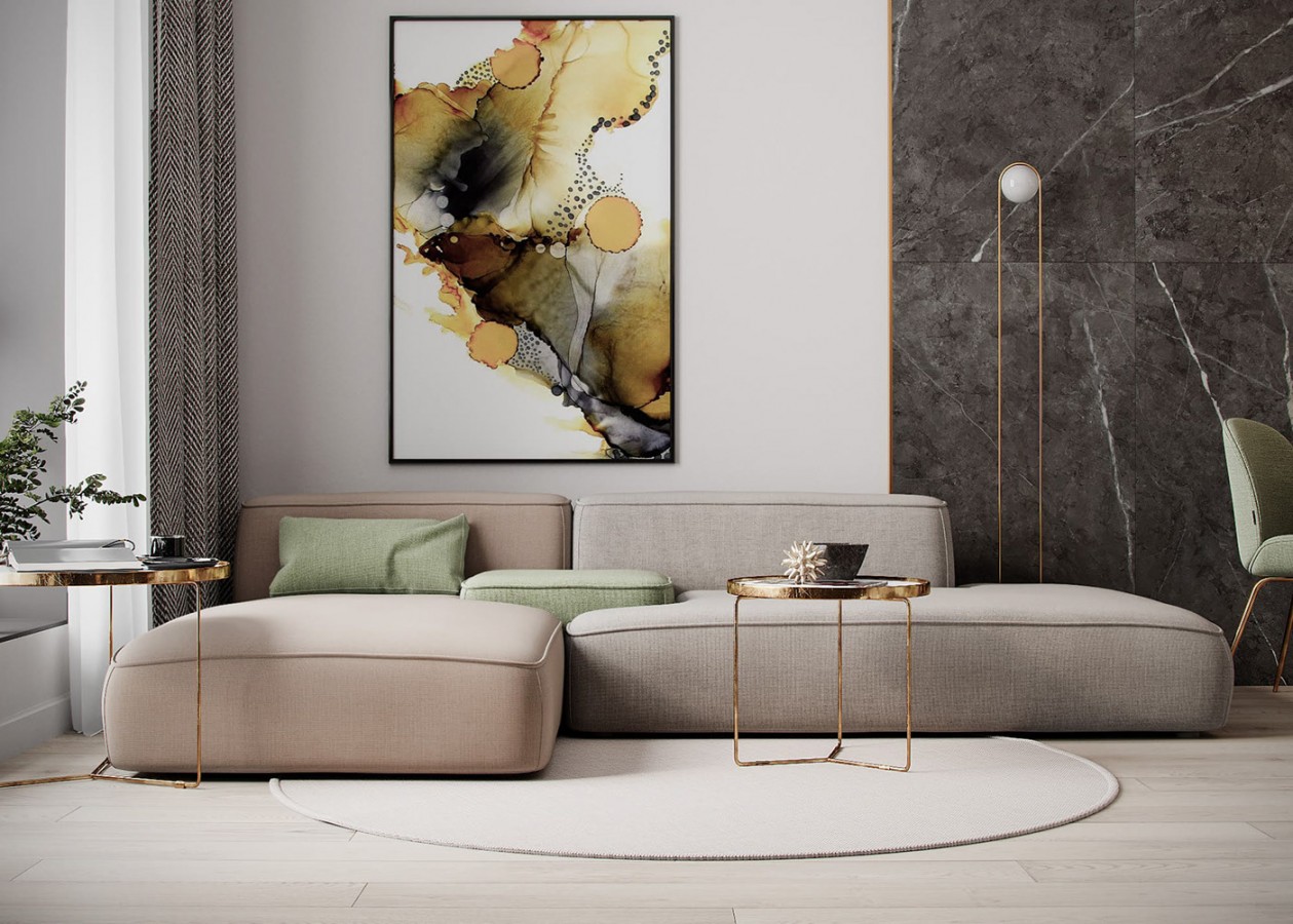 色彩清新--舒适且精致的住宅空间-1