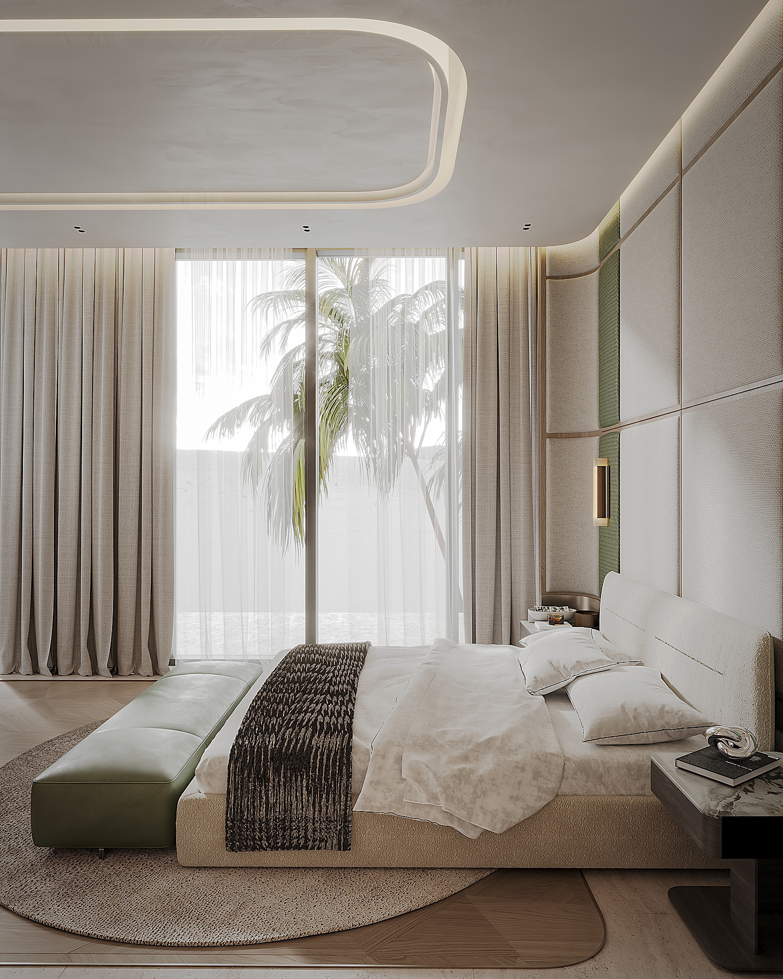 朱美拉现代豪华卧室（注：BEROOM可能是BEDROOM拼写错误，如果不是，因不清楚BEROOM准确含义，此翻译可能不准确） 丨United Arab EmiratesDubai-8