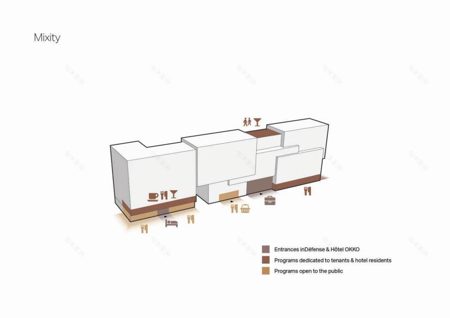 法国巴黎 InDéfense & Hôtel OKKO 综合建筑设计丨3XN,SRA Architectes-50