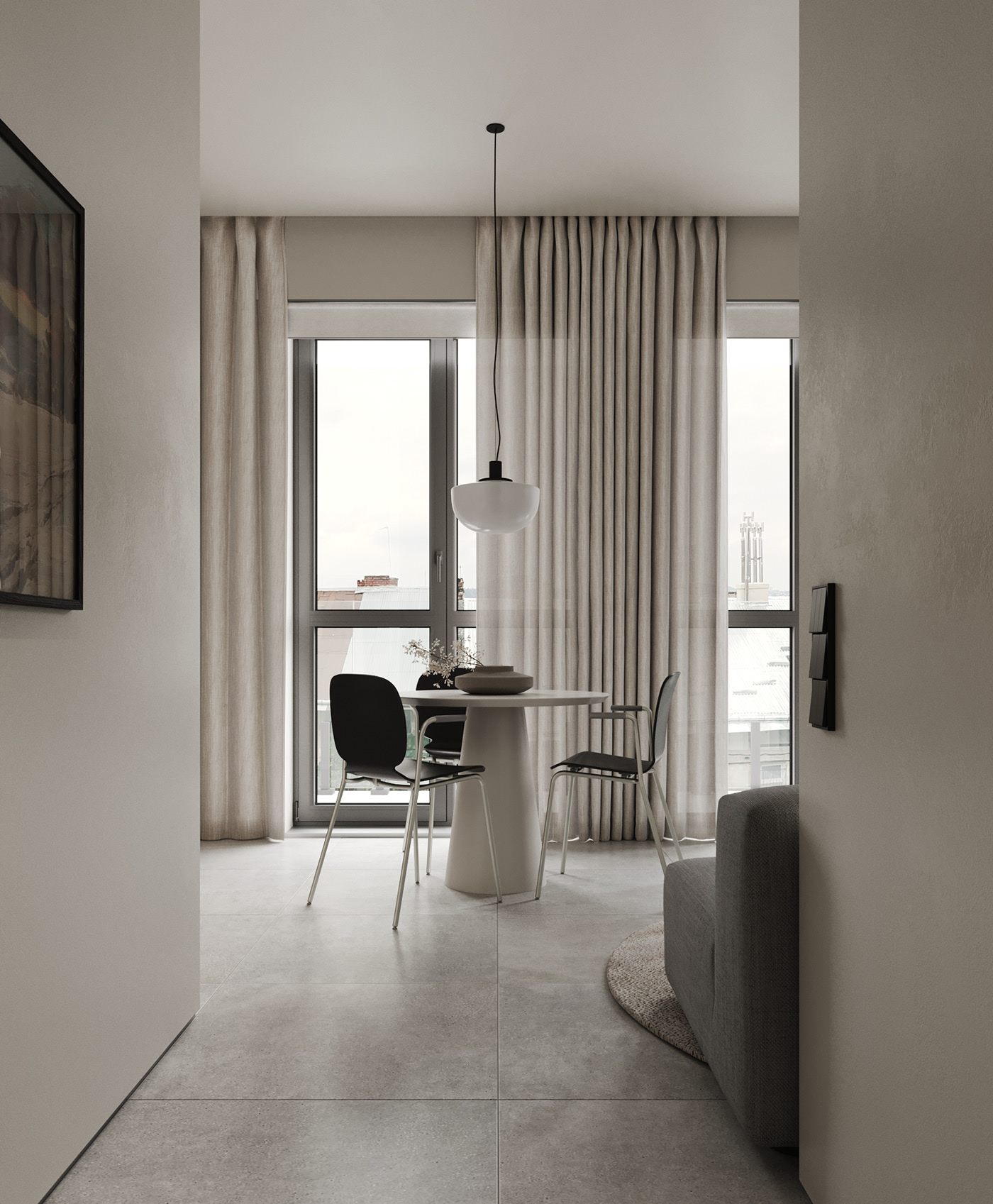 乌克兰50㎡小空间公寓设计-2