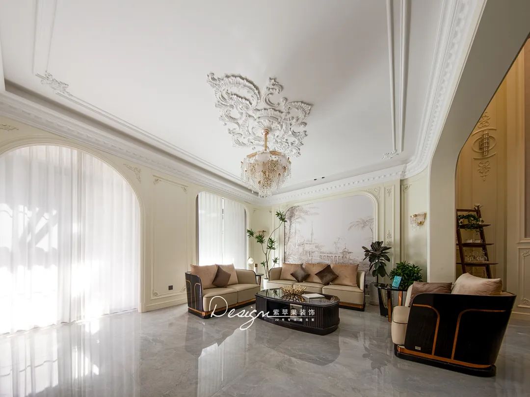 600㎡法式轻奢风云玺大宅设计丨紫苹果装饰-8