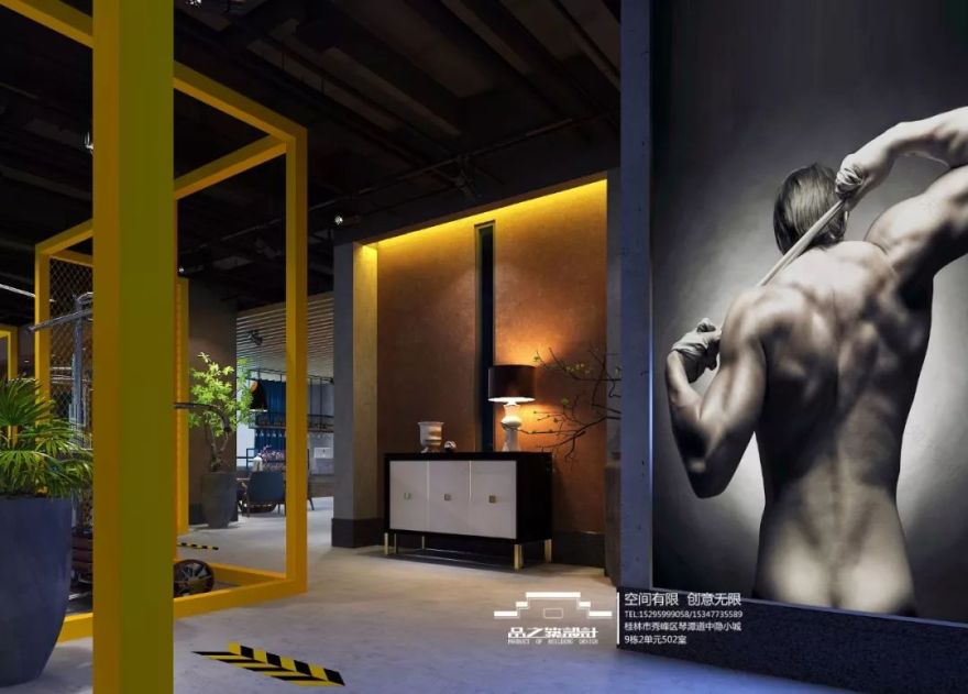 阿比克健身会所-- 哈弗店 | 现代工业风融入春意盎然-25