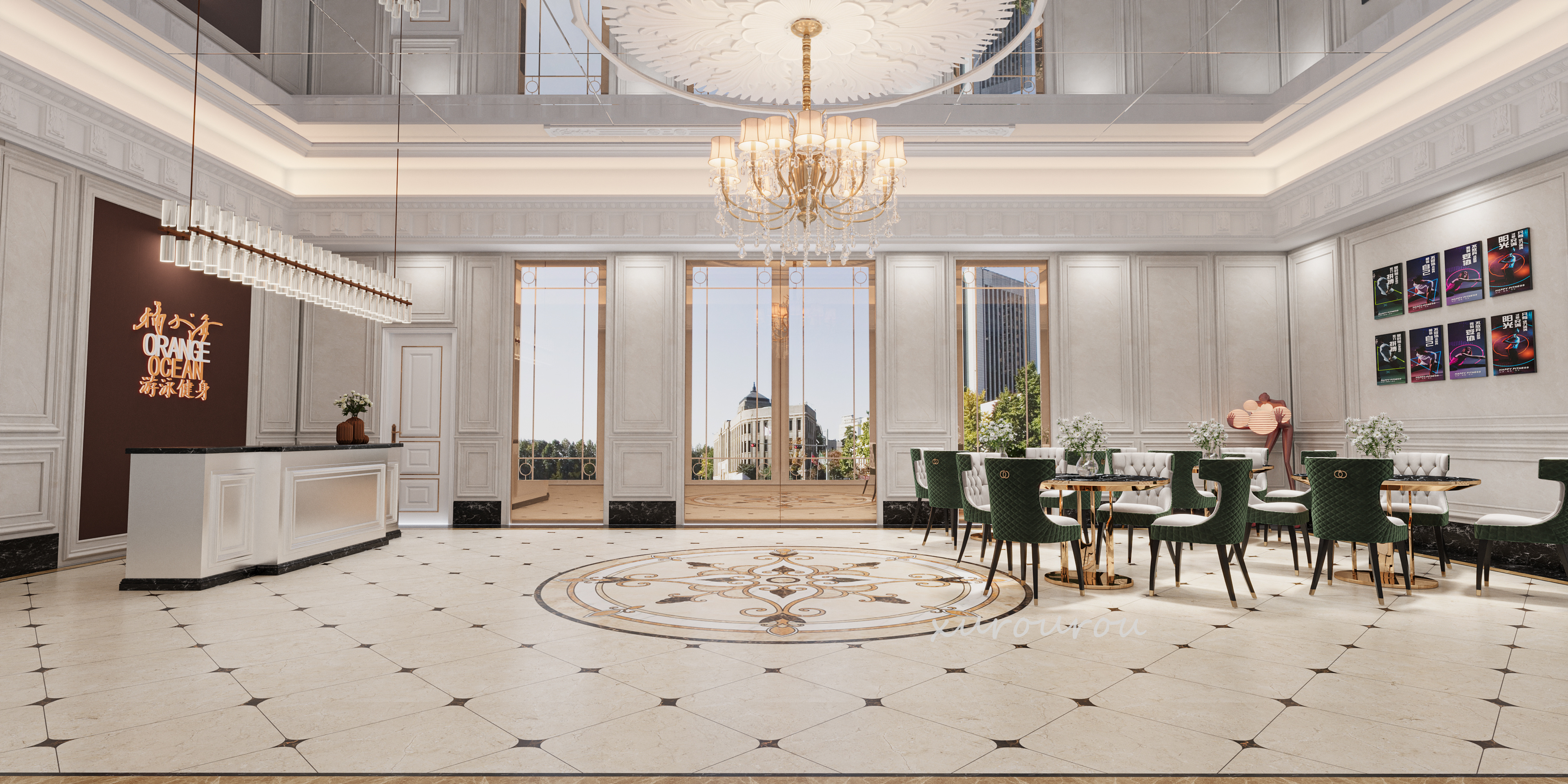 健身房工装设计丨星夜传图-12