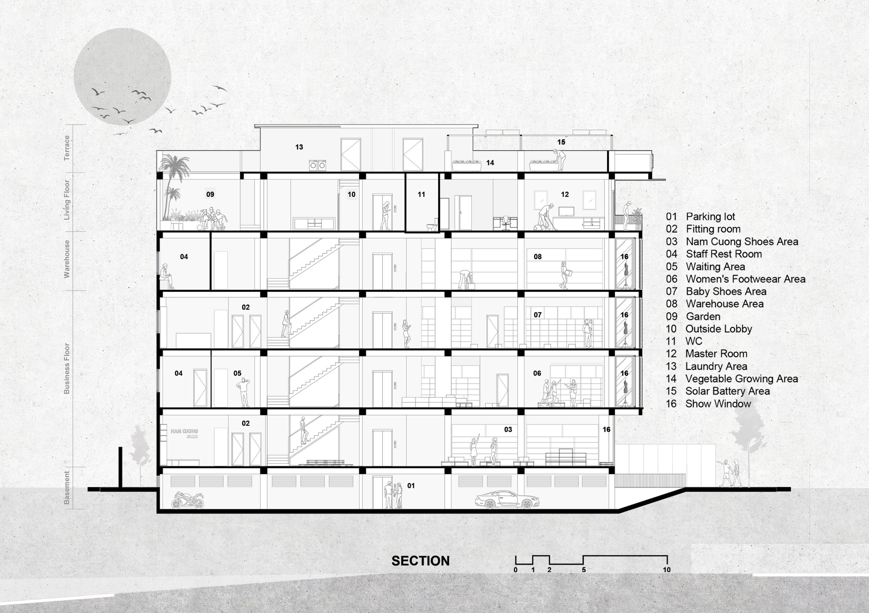 304NC 购物屋丨越南丨A+Architects-36