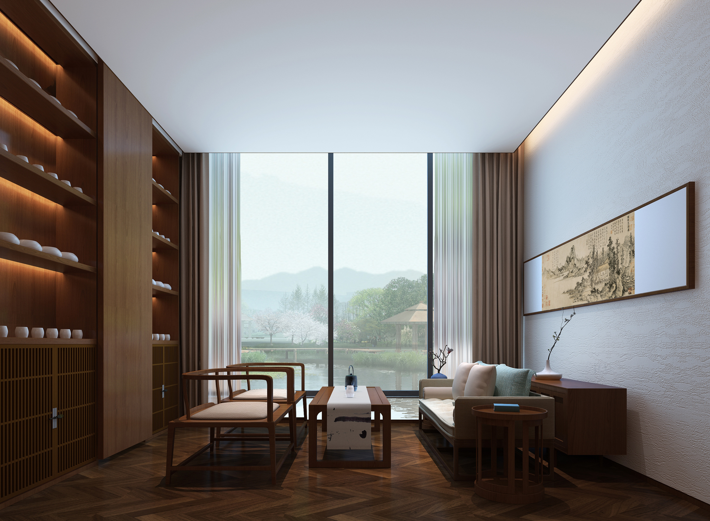 绣花针艺术设计|朴园·千山禅修中心-6