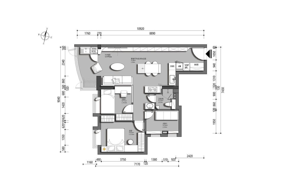 把“绿意”装进家里 · 70m²通透小屋丨中国广州-5