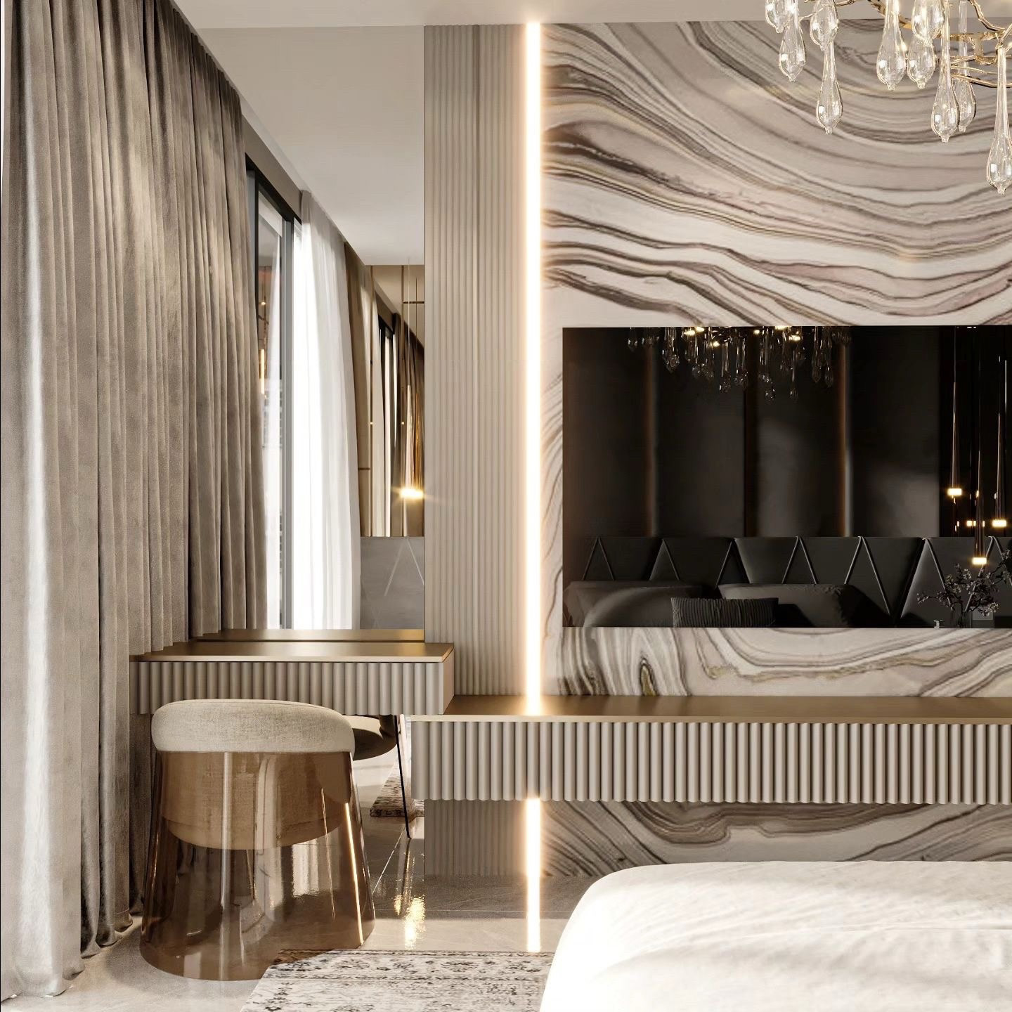 Luxury Bedroom Design Abu Dhabi-4