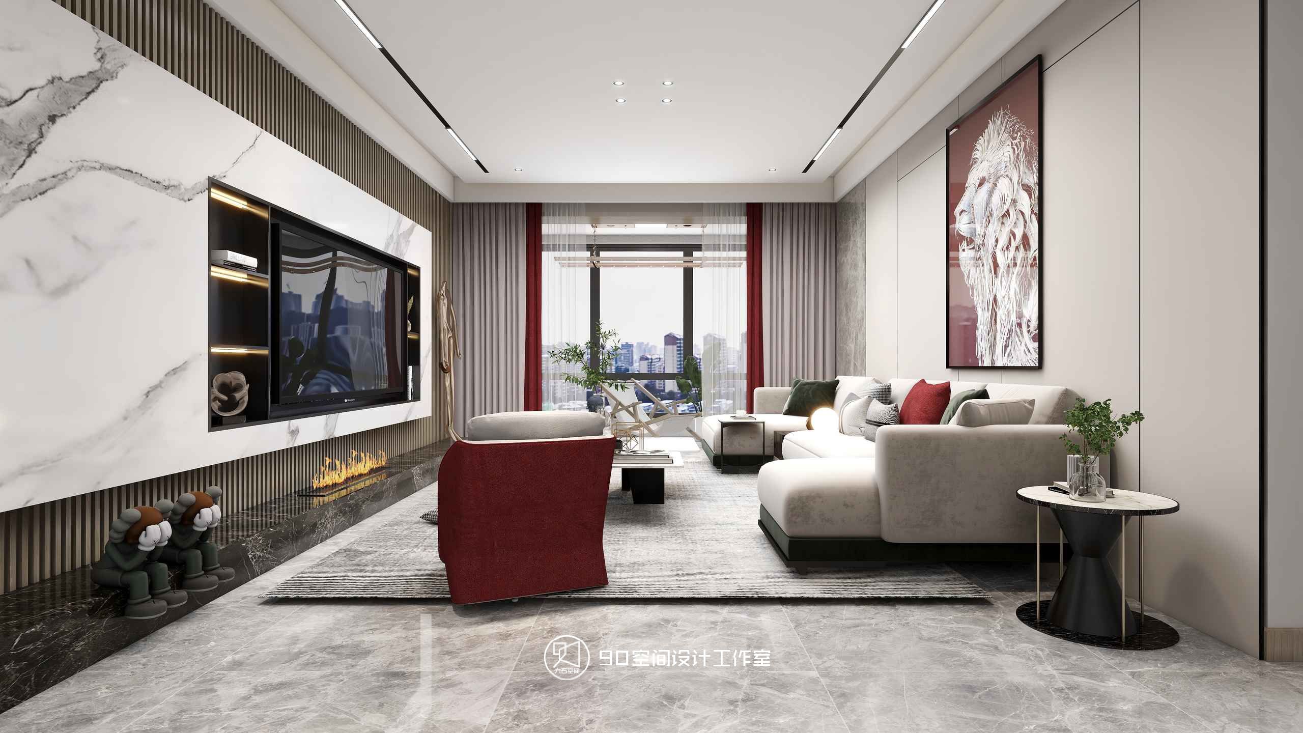 《爱家花苑》130 平方现代风格设计-13