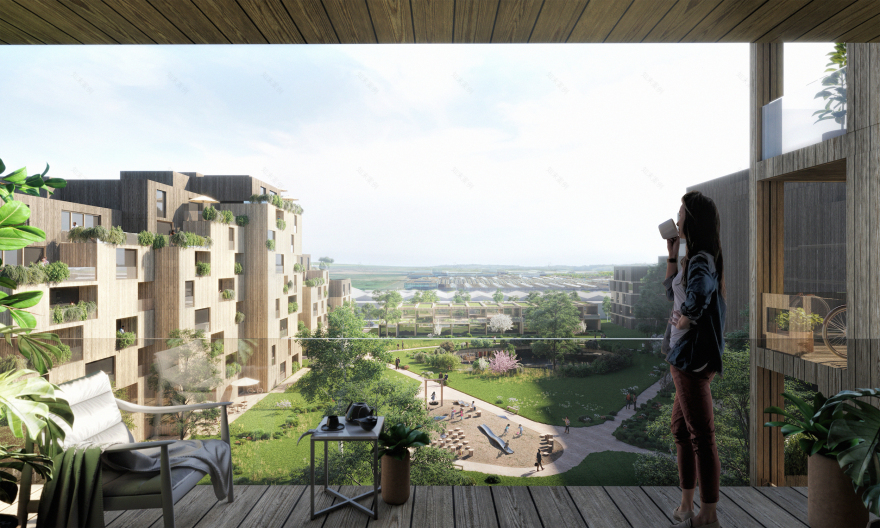 绿色田野 · 可持续发展的住宅与商业综合体-9