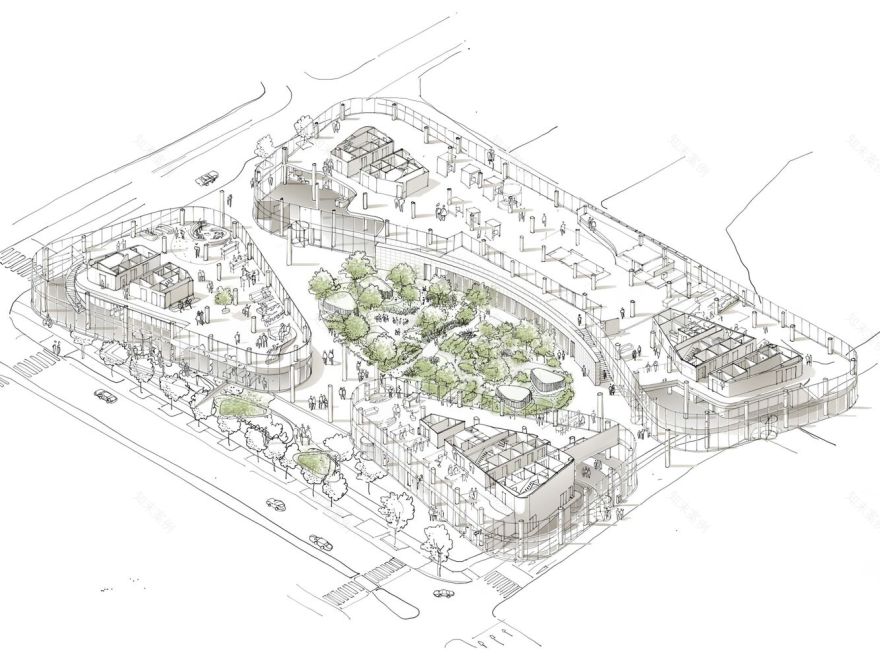 布鲁塞尔有机建筑群·Quatuor 办公项目丨保加利亚鲁塞丨JaspersEyers Architects-12