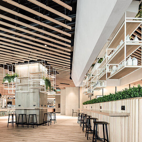 Northern Beaches Hospital - Forest Kitchen (Food Hall) by TORCA | Australian Interior Design Awards-4