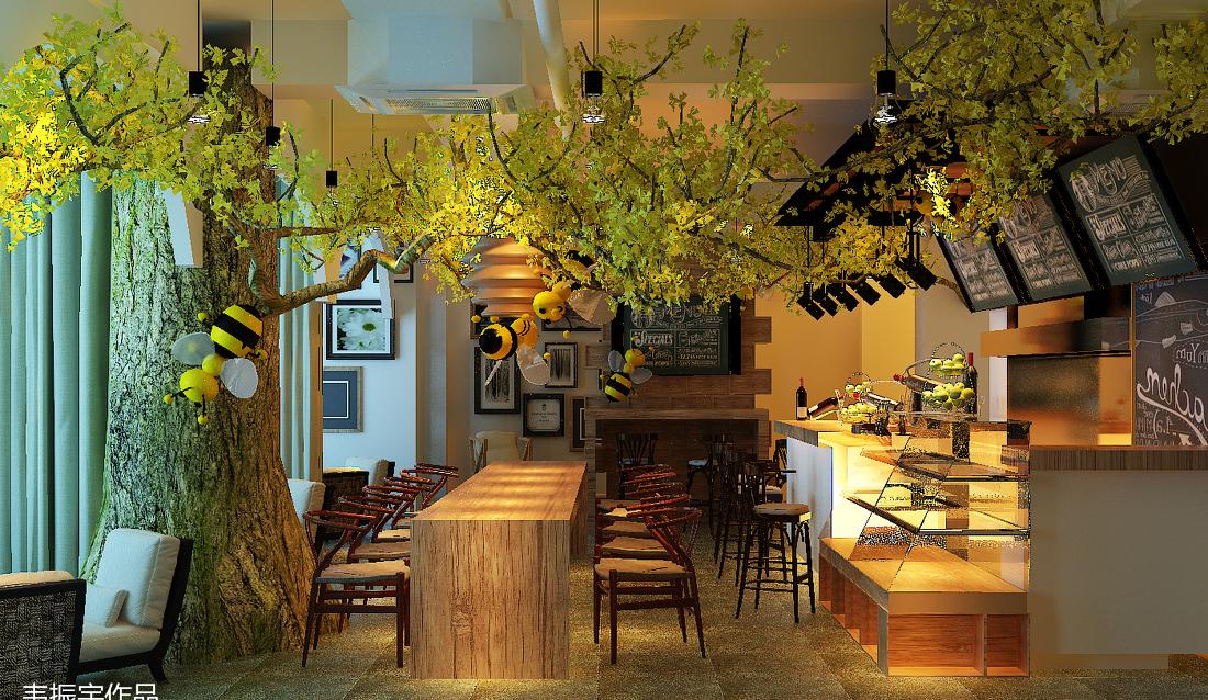 大树底下的绿色办公空间-4