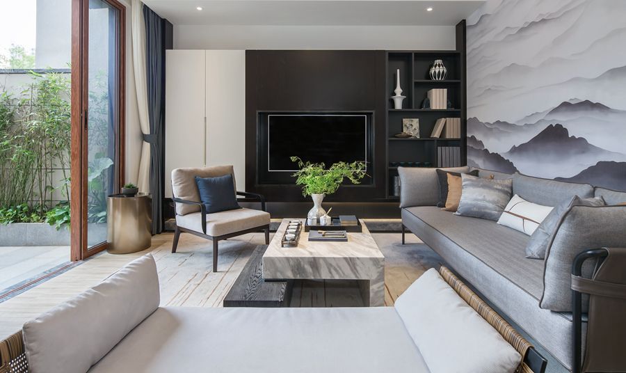 小庭幽院，竹影婆娑：万科湖畔公园微墅-5