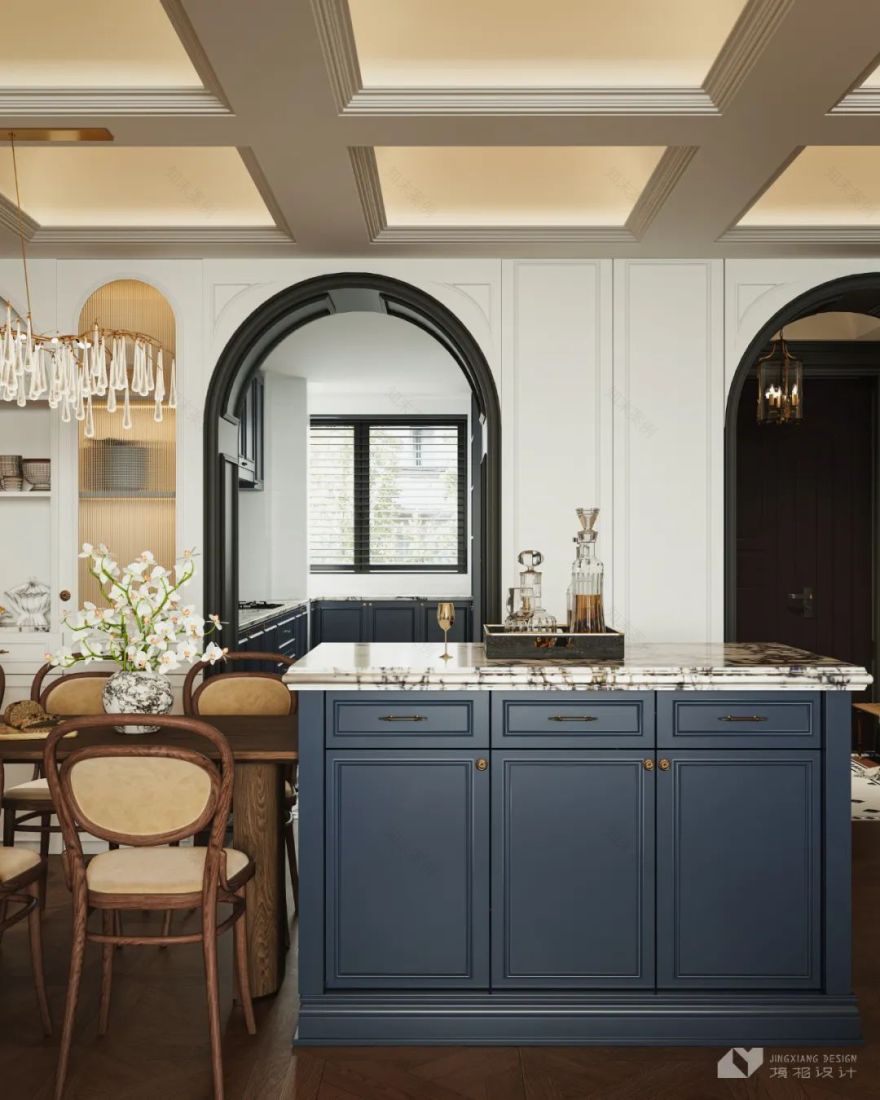 深圳金地翠堤湾法式复古住宅设计丨中国深圳丨深圳境相设计-29