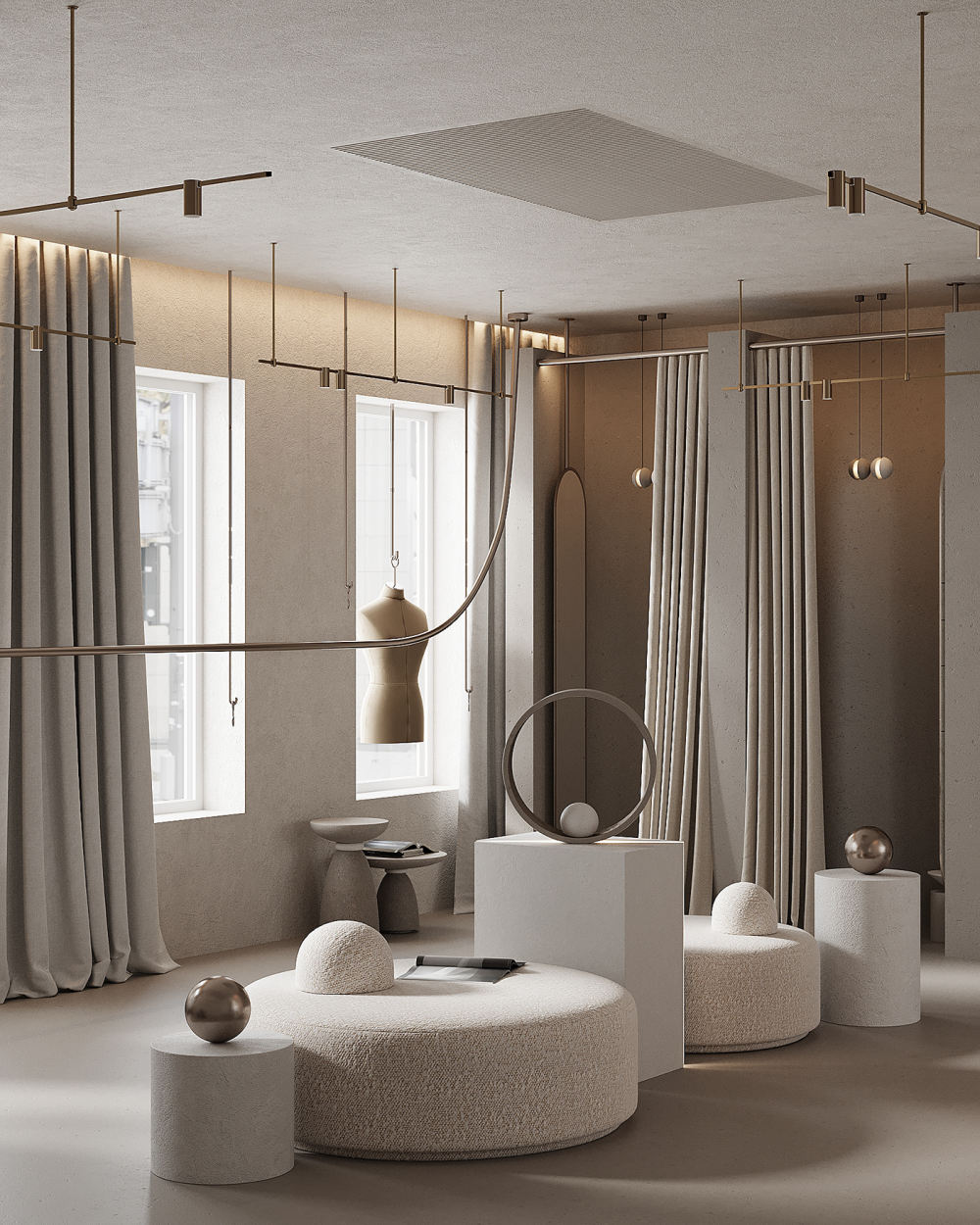 极简主义办公室秀场丨Alina Larionova-10