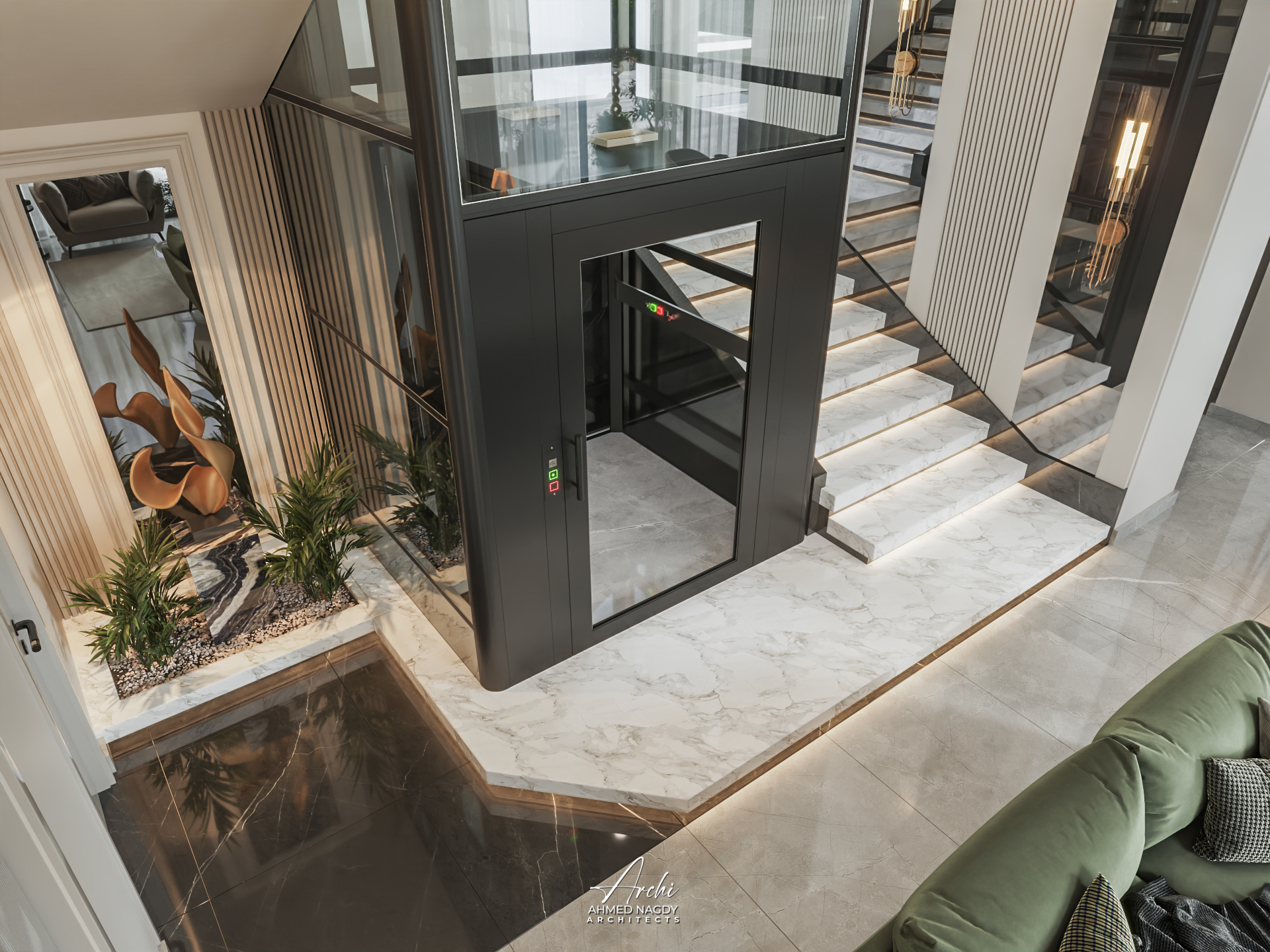 家庭起居和餐厅丨ArchiArchitects-15