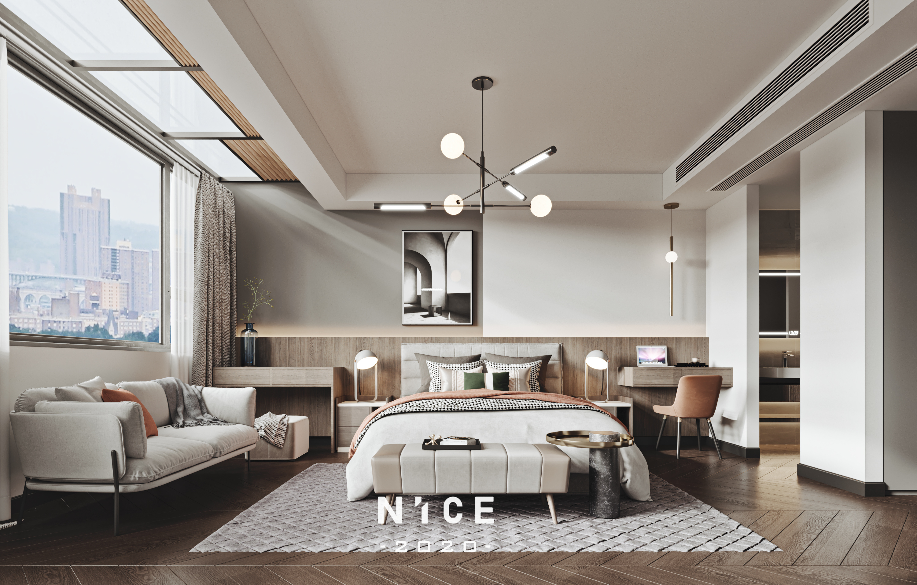 梦幻海洋之家 | 简约现代风格与自然元素完美融合-7