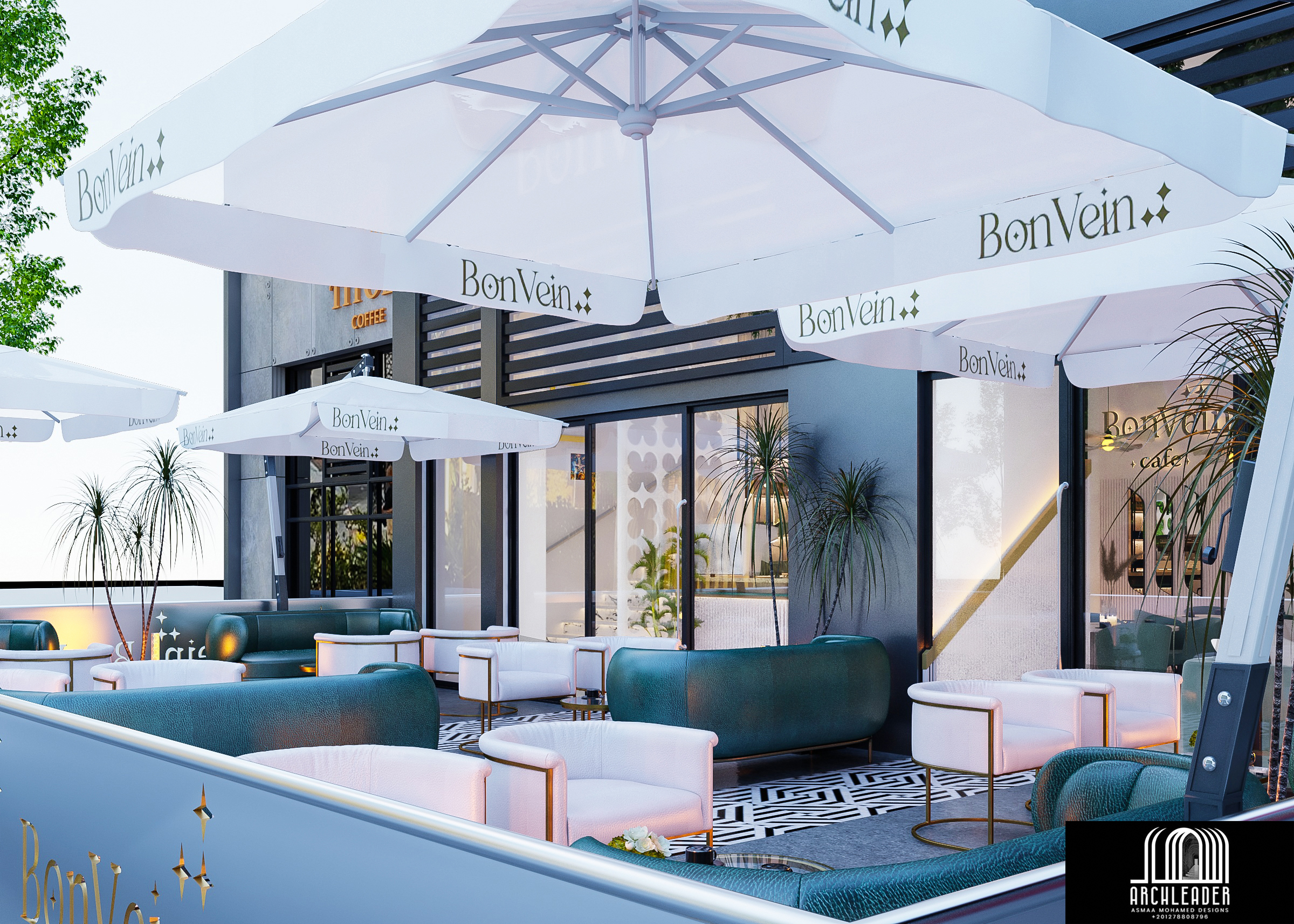 Bon Vein Café ..My Interior & Roof Design in Kuwait-19