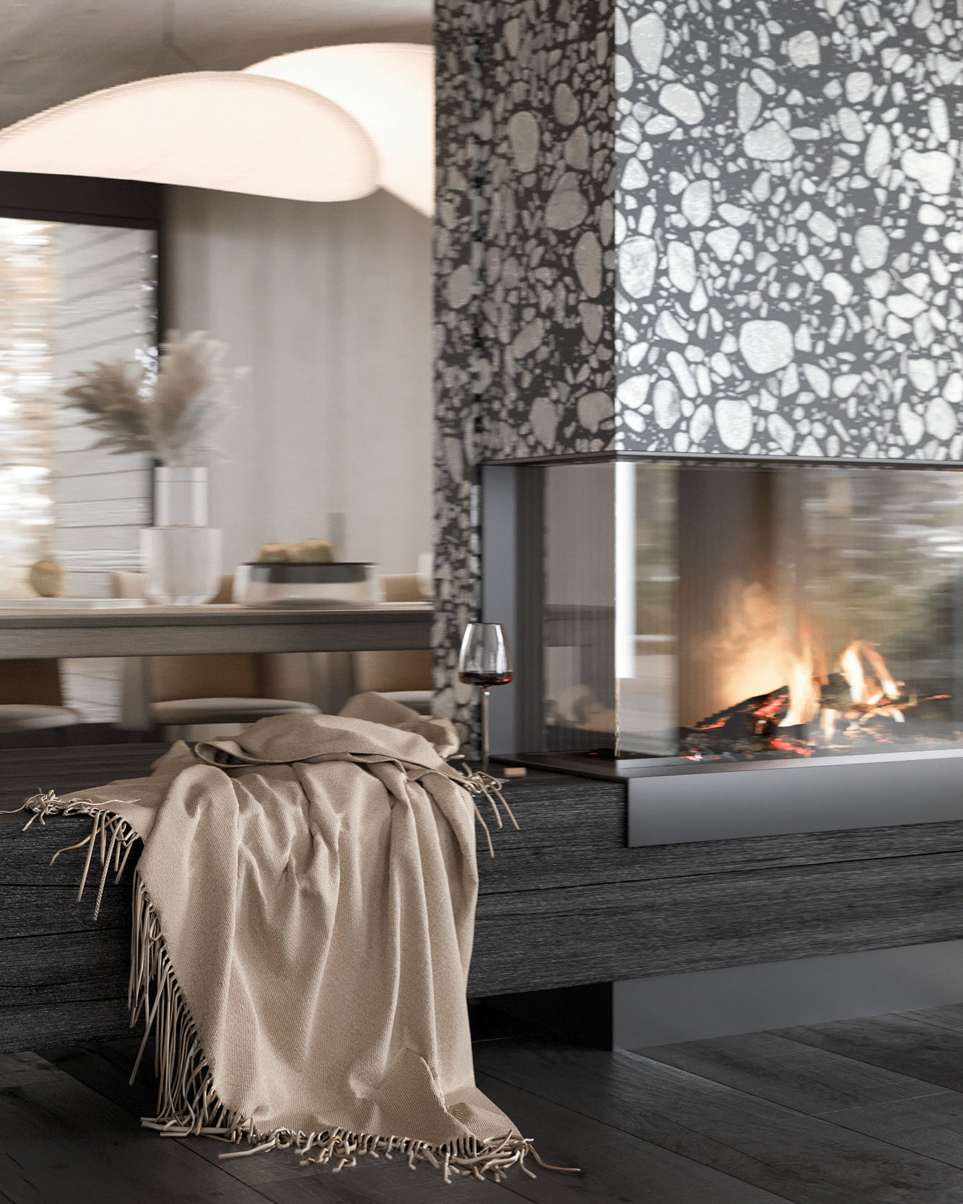 乌克兰基辅215㎡米色系公寓设计 超温馨！-5