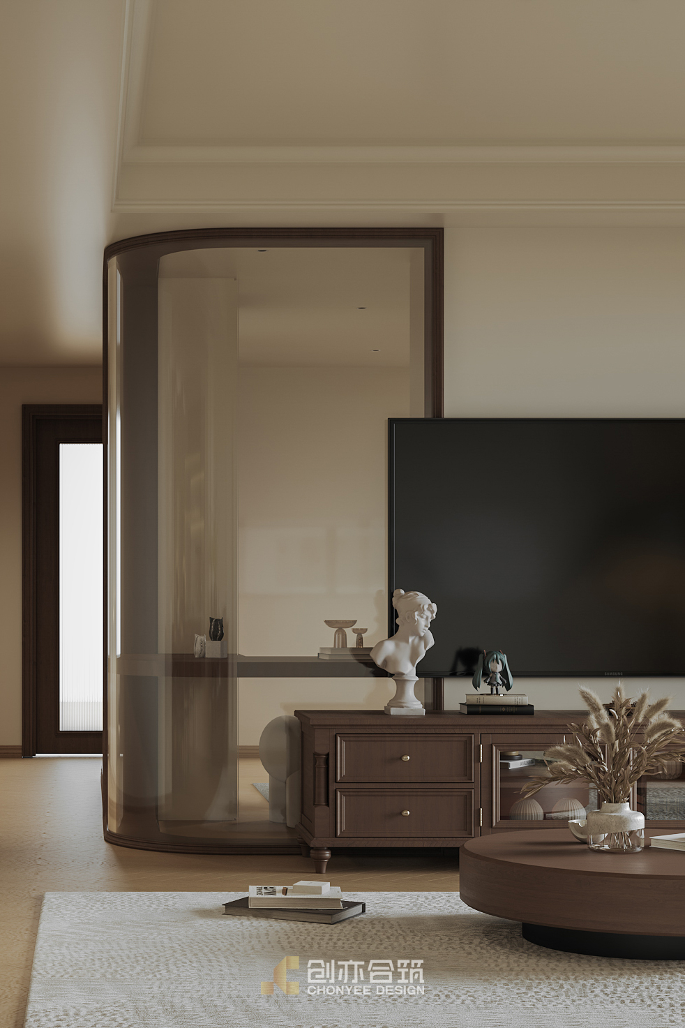 创亦合筑CHONYEE DESIGN｜长沙·长房有山 中古美式-4