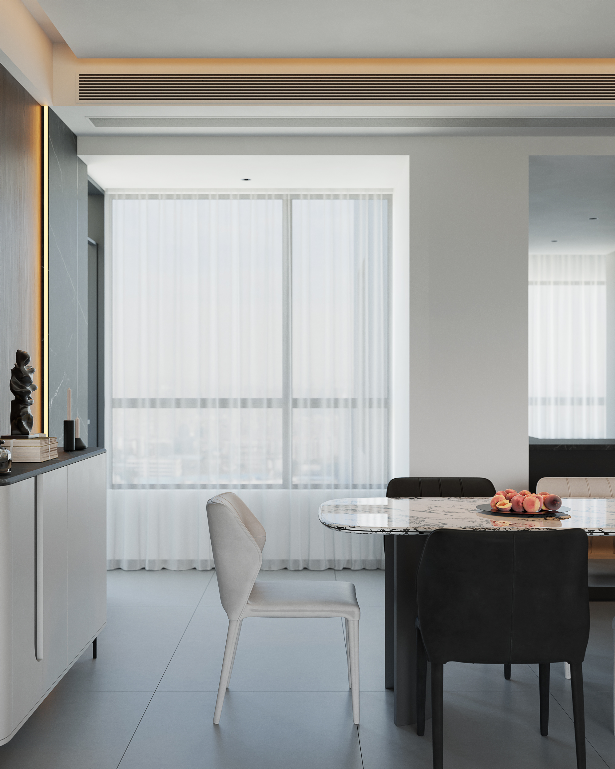 极简至境｜现代黑白灰私宅设计-18