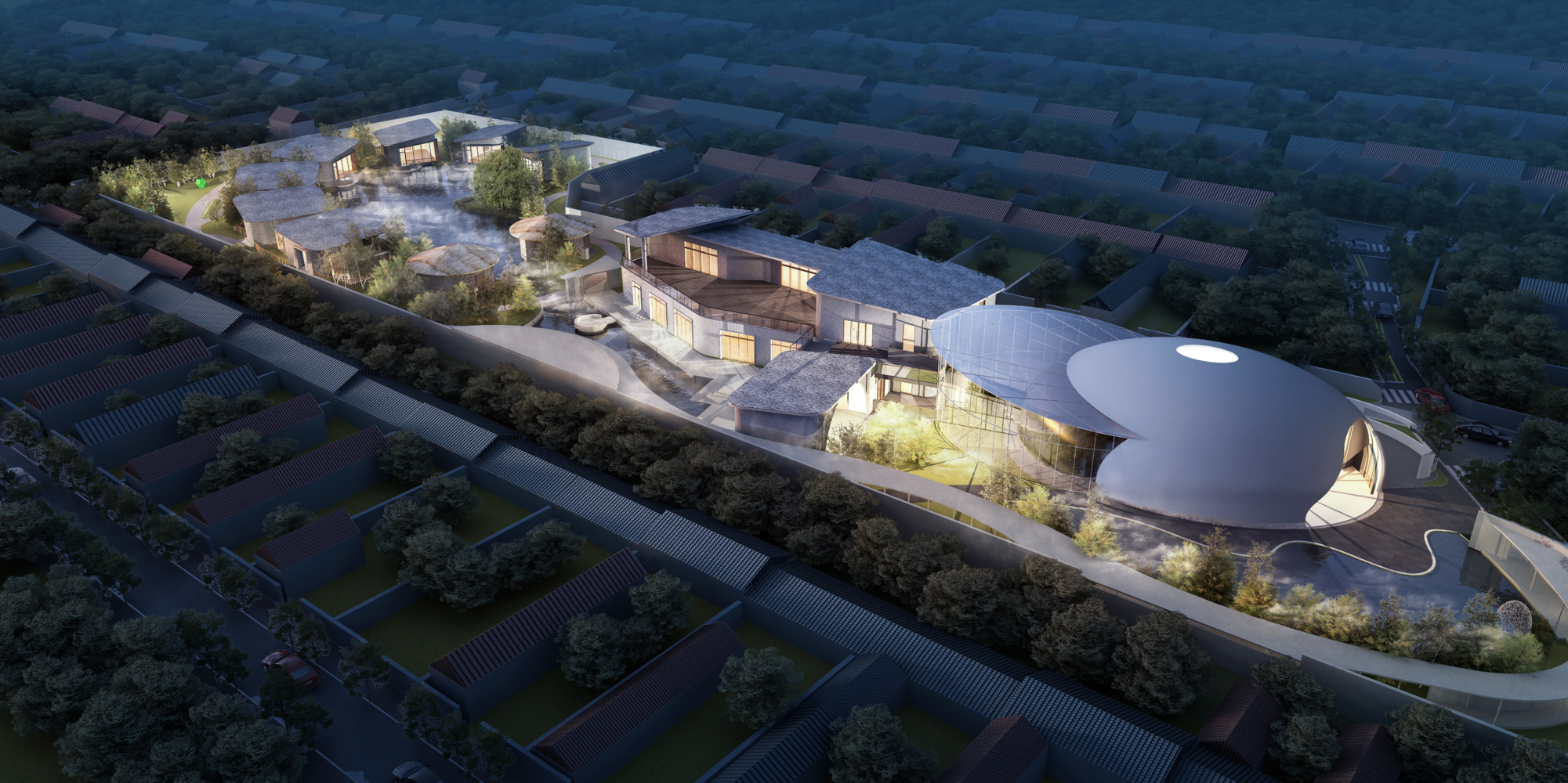 葫芦窝理想村建筑和室内设计方案丨中国天津-3