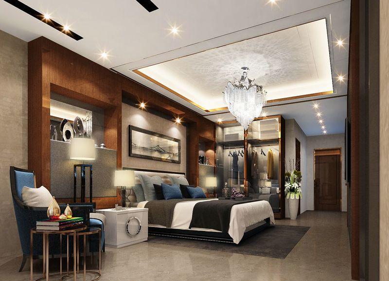 通州万达广场奢华办公室设计，沉稳大气分区明确-9