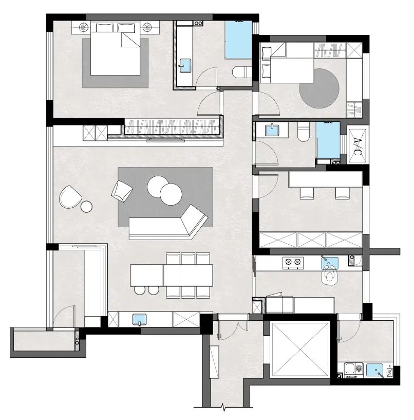 重庆渝北礼嘉天街居所丨中国重庆丨空一筑造 O.S.MAKE-66