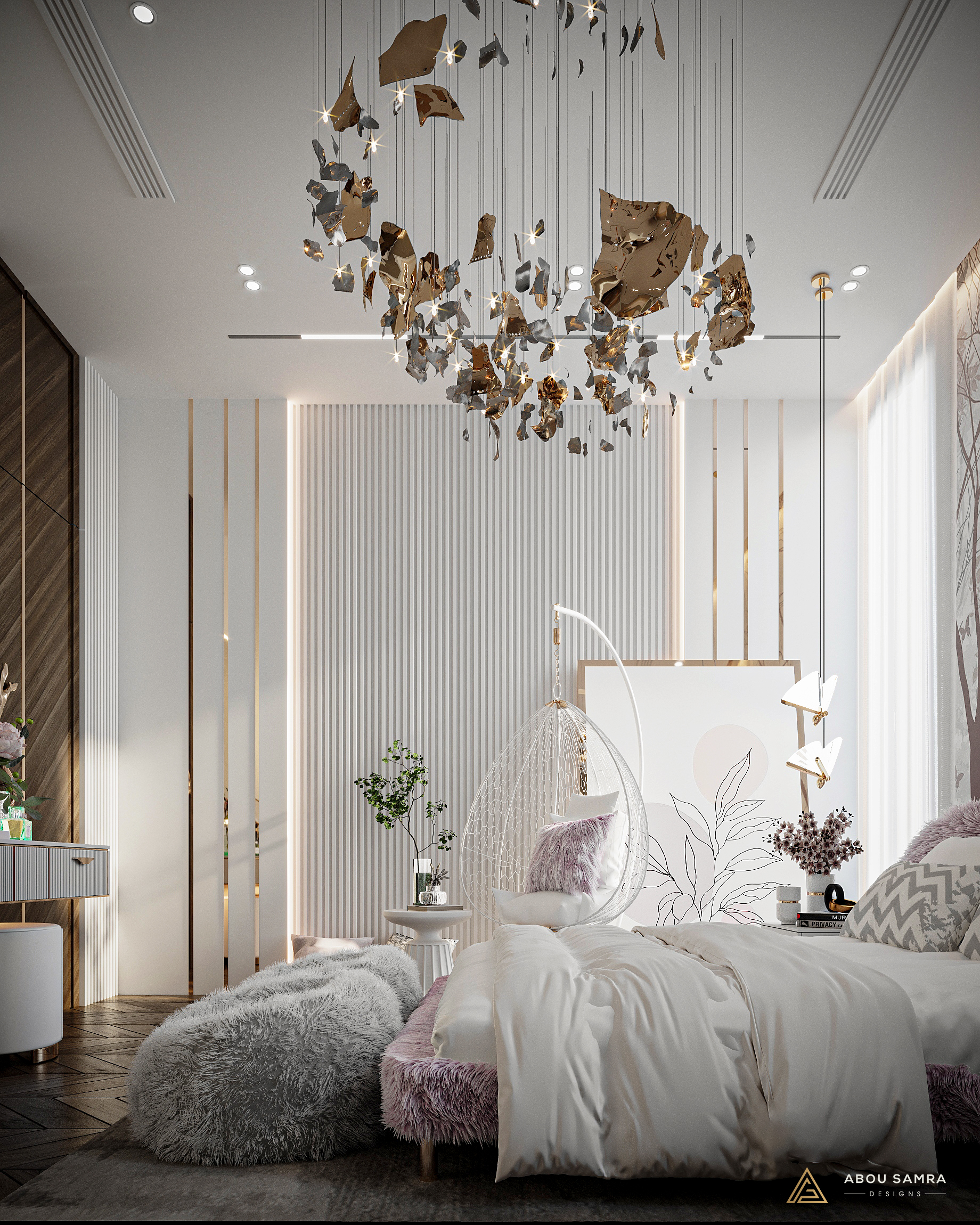 女孩卧室丨沙特阿拉伯丨ABOU SAMRA DESIGNS（ASD）-9