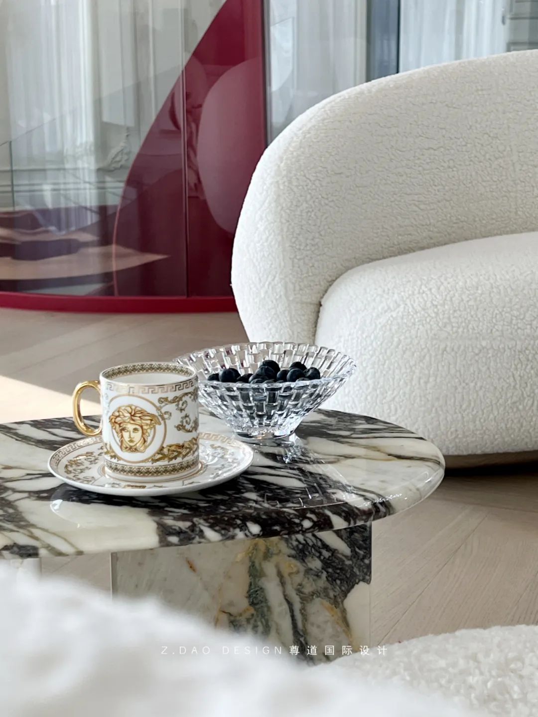 合肥『国贸天成』360㎡奶油法式风叠墅丨尊道国际设计-15