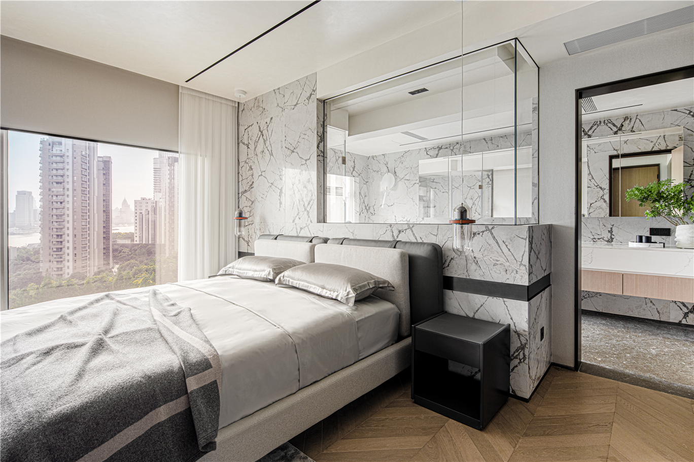 上海浦东世茂滨江花园豪华公寓设计丨中国上海丨Lumos Studio-35