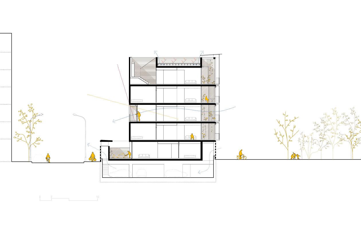 巴塞罗那 Bon Pastor 社区 54 户社会住房丨西班牙巴塞罗那-21