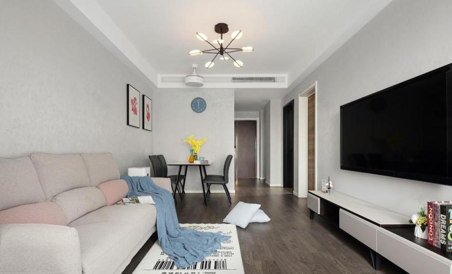 90 平学区房温馨设计,一家三口幸福生活空间-4