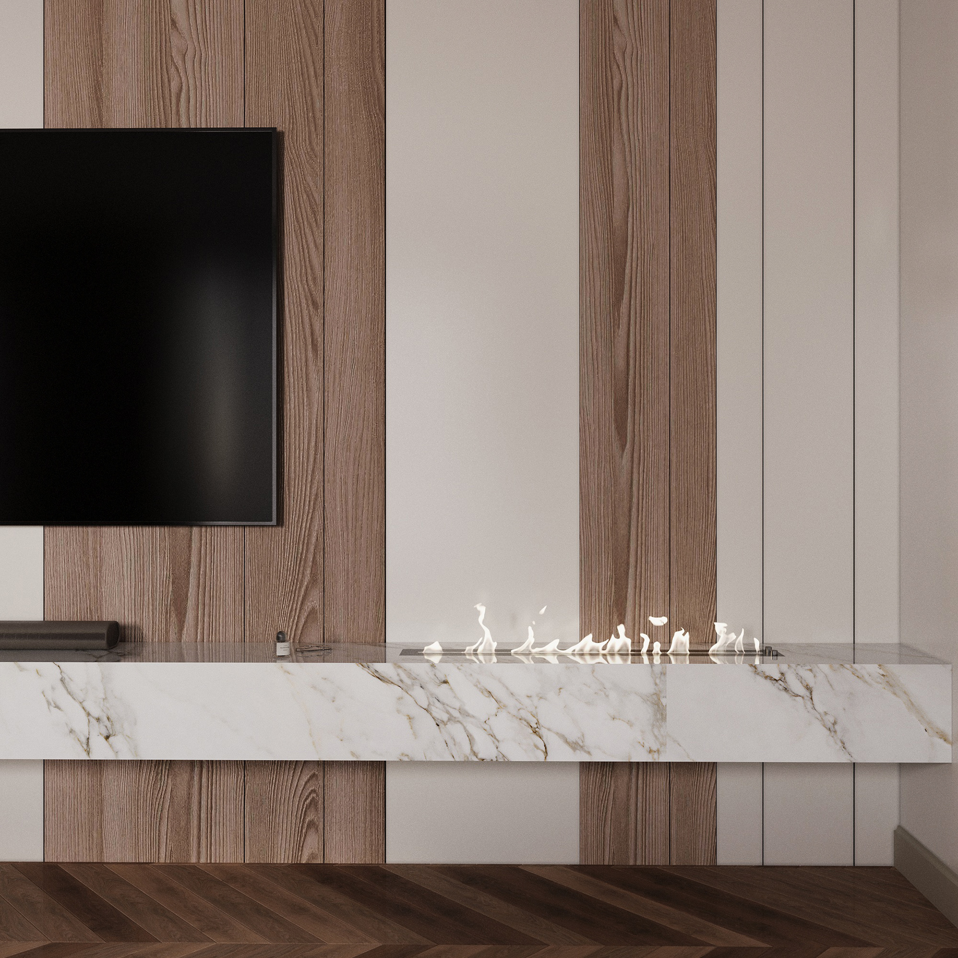 Kitchen & Living Space — Interior Visualization-12